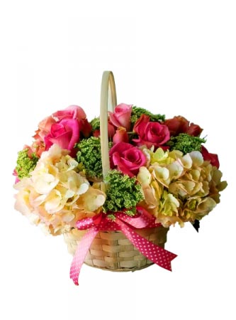 Happy Basket Flower Basket