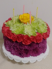 Happy Bday to you! Full Size Flower Cake