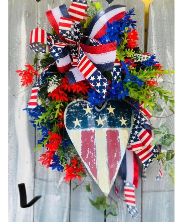 Happy Birthday America Grapevine Wreath "12" Gift in Lepanto, AR | Lepanto Flower Shop