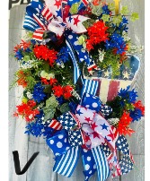 Happy Birthday America Grapevine Wreath Gift item