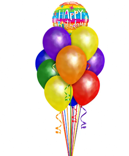 Happy birthday balloons bouquet  Balloons