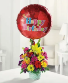Happy Birthday Basket Flower Arrangement