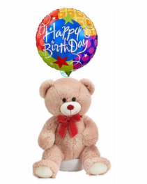 Happy Birthday Bear with Balloon 