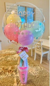 Happy Birthday Bobo Balloon  in Vacaville, California | Vior Floral Art