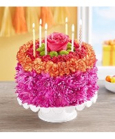 happy birthday Flower Cake 