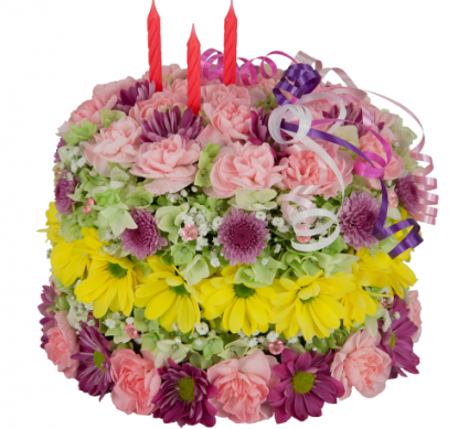 Happy Birthday Flower Cake Zero Calories