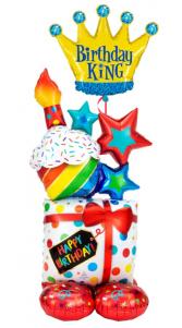 Happy Birthday King Balloon Bouquet