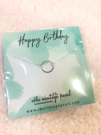 Happy Birthday necklace