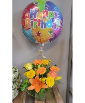 Happy Birthday Sunshine Vase Arrangement  in Airdrie, Alberta | Flower Whispers
