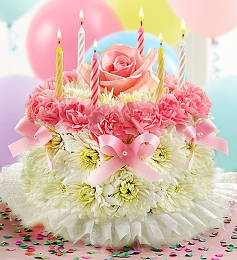 Happy Birthday to You! Pretty in Pastel Floral Cake, Not ...