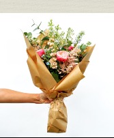 Happy Blooms Wrapped bouquet