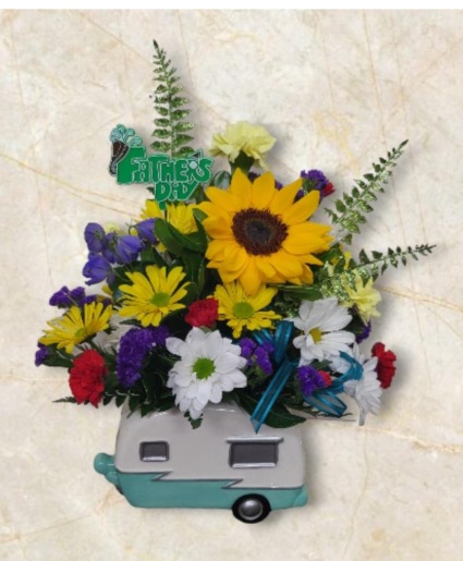 Happy Camper Father's Day FHF-F111 Fresh Flower Arrangement (Local Delivery Area Only)