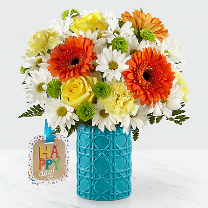 Happy Day...Birthday By Hallmark Vase Design