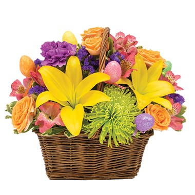 Happy Easter Basket Arrangement
