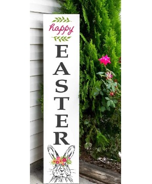 # 7 Happy Easter Rabbit Porch Sign Workshop Trendy Workshop