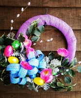 Happy Easter Silk Wreath