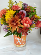 Happy Fall Bucket Plastic Bucket