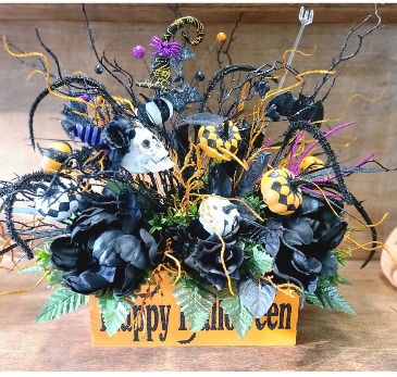 Happy Halloween Silk Box ONLY 1 LEFT IN STOCK! in Selbyville, DE | Sweet Stems