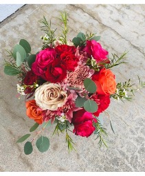 Happy Hand-tie  Fresh bouquet in a Vase