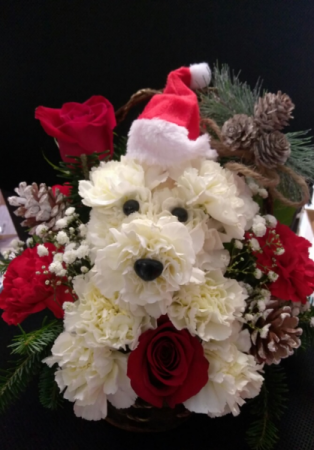 Happy Holiday Pup SALE!! Now $59.99 LOCAL DELIVERY ONLY in Sunrise, FL | FLORIST24HRS.COM