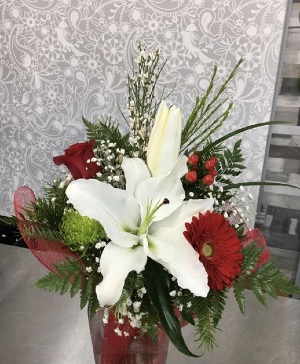 Happy Holiday bouquet  No vase 