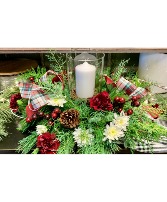 Happy Holidays Candle Centerpiece