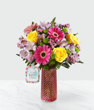 Happy Moments Bouquet by Hallmark Vase Arrangement