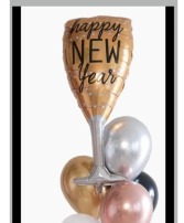 Happy New Year Glass Balloon 