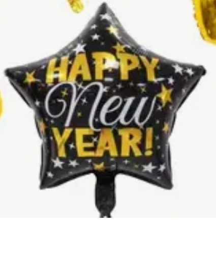 Happy New Year Star Balloon 