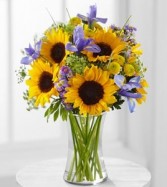 Happy Sunflowers fresh arrangement