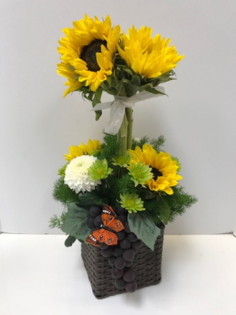Happy Sunflowers Vase arrangement