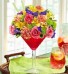 Happy Hour Large Martini Flower Arrangement