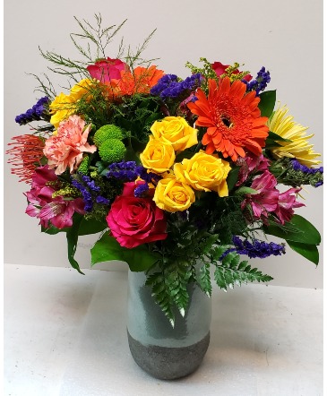 Happy Times Vase Arrangement in Delta, BC | FLOWERS BEAUTIFUL