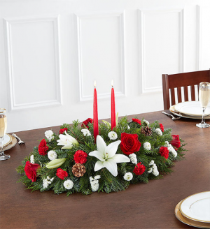Happy Traditional Holiday Centerpiece Medium Shown in Sunrise, FL | FLORIST24HRS.COM Happy Traditional Holiday Centerpiece Medium Shown in Sunrise, FL | FLORIST24HRS.COM