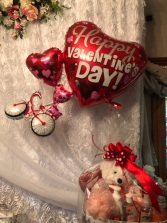 Happy  Valentines Day Singing Bicycle Balloon 