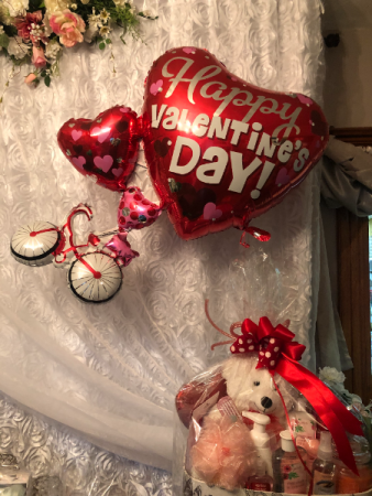 Happy Valentines Day Singing Bicycle Balloon