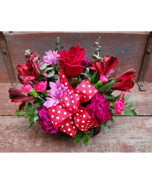 Happy Valentines Day Sweetie Vase Arrangement