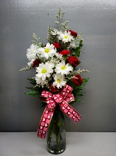 Happy Valentine's Day Vase arrangement 