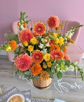 Harvest Abundance  Basket Arrangement 