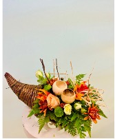 Harvest Abundance Cornucopia By Enchanted Florist of Cape Coral 