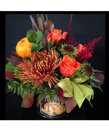 Harvest Blessing metal pail in Chesterfield, MO | ZENGEL FLOWERS AND GIFTS