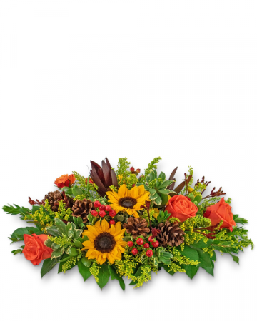 Harvest Bounty Centerpiece Flower Arrangement
