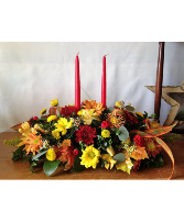 Harvest Celebration Centerpiece with Candles