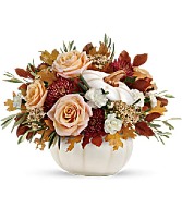 T19H205 Harvest Charm Bouquet  Keepsake Vase