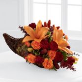 Harvest Cornucopia Fall Arrangement