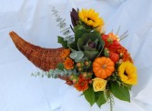 Harvest cornucopia Thanksgiving