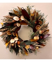 Harvest Fruit Rustic Wreath 