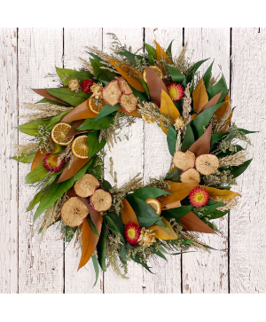 Harvest Fruit Rustic Wreath