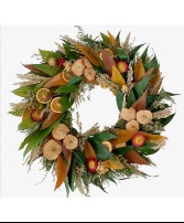 Holiday Fruit Rustic Wreath-ON SALE Wreath