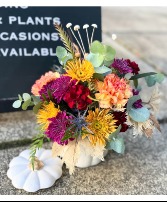 Harvest Glow Pumpkin Arrangement Autumn Bouquet